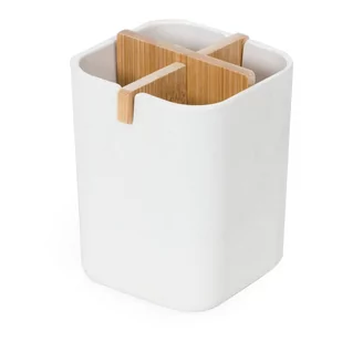Biały organizer łazienkowy Compactor Ecologic, 8,4x7,8 cm - Koszyki łazienkowe - miniaturka - grafika 1