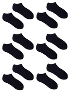 Skarpetki damskie - Skarpety stopki frotte czarne z silikonem na pięcie 6PAK 31-34 YOCLUB - miniaturka - grafika 1