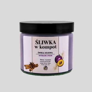 Świeca zapachowa Śliwka w kompot 250 ml - Świece - miniaturka - grafika 1