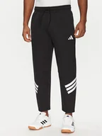 Spodnie sportowe męskie - adidas Spodnie dresowe Future Icons 3-Stripes JD4889 Czarny Loose Fit - miniaturka - grafika 1