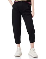 Spodnie damskie - Sisley Damskie spodnie 43NPLF01C Pants, czarne, 100, 44 - miniaturka - grafika 1