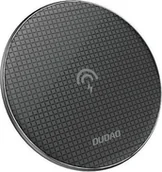 Ładowarki do telefonów - Szybka ładowarka Dudao Elegnat Szybka ładowarka indukcyjna 10 W Bezprzewodowa ładowarka kompatybilna ze smartfonem czarna - miniaturka - grafika 1