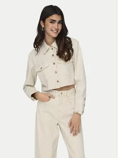 ONLY Kurtka jeansowa Heather 15311007 Beżowy Regular Fit - Kurtki damskie - miniaturka - grafika 1