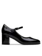 Półbuty damskie - Clarks Półbuty Freva 55 Strap 26181337 Czarny - miniaturka - grafika 1