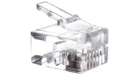 Złącza, przejściówki, adaptery - ASSMANN Wtyk RJ12 6(6) 6P6C X-ML-MP06-6-15 100szt. ML-MP06-6-15 - miniaturka - grafika 1