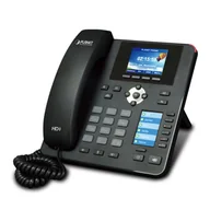 Telefonia VoIP - PLANET VIP-2140PT telefon VoIP Czarny 4 linii LCD - miniaturka - grafika 1