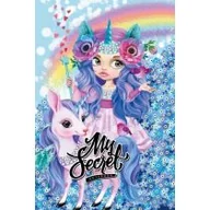 Szkolne artykuły papiernicze - Pamiętnik 135x197/48K kratka  brokat Jednorożce - miniaturka - grafika 1