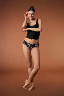 FIGI JULIMEX TANGA PEGGY BROWN (kolor brąz, rozmiar M) - Majtki damskie - miniaturka - grafika 4