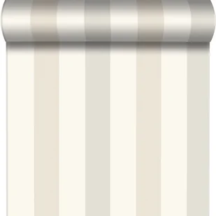 Tapeta w pasy Aurora Stripes beżowa winylowa na flizelinie - Tapety - miniaturka - grafika 1