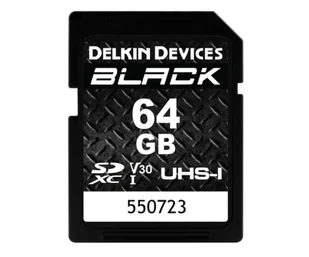 Delkin Devices 64GB SDXC BLACK Rugged UHS-I V30 - Karty pamięci - miniaturka - grafika 1