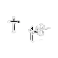 Biżuteria dla dzieci - Srebrne kolczyki krzyżyki Staviori - miniaturka - grafika 1