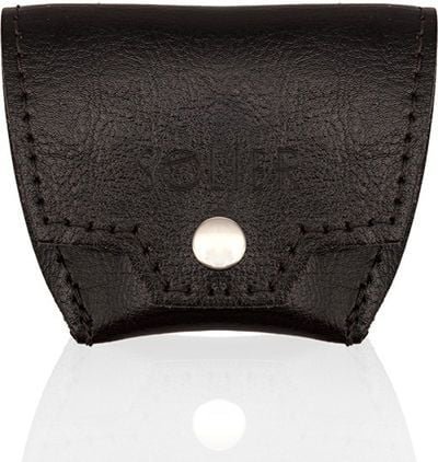 Solier Skórzana bilonówka, portfel na monety SOLIER S CIEMNY BRĄZ ALINA
