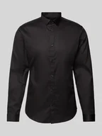 Koszule męskie - Koszula casualowa o kroju slim fit z kołnierzykiem typu kent model ‘CARDIFF’ - miniaturka - grafika 1