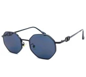 Okulary przeciwsłoneczne - Damskie okulary przeciwsłoneczne metalowe - miniaturka - grafika 1