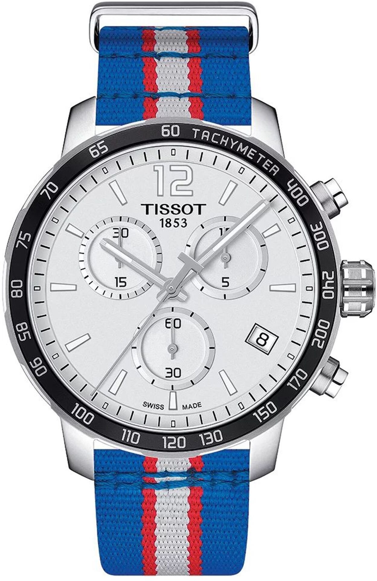 Zegarek Tissot Zegarek Męski Tissot T095.417.17.037.22 Srebrzysty 42 mm