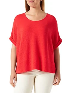 Samoon T-shirt damski, truskawkowy czerwony, 42 PL - Koszulki i topy damskie - miniaturka - grafika 1