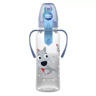 Butelka 250 Ml Z Uchwytami  Bpa Free Niebieski Piesek 12M+ - Butelki dla niemowląt - miniaturka - grafika 1