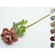 Ozdoby bożonarodzeniowe - Róża pojedyncza welur - miniaturka - grafika 1