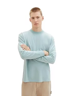 TOM TAILOR Denim Koszulka męska z długim rękawem, 30463 - Dusty Mint Blue, S - Koszulki męskie - miniaturka - grafika 1