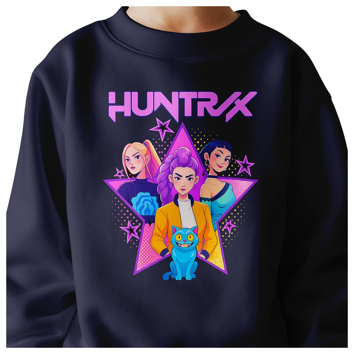 BLUZA DZIECIĘCA KPOP DEMON HUNTERS HUNTRIX 122-128 BAWEŁNIANA JAKOŚĆ