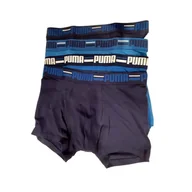 Majtki męskie - Bokserki męskie Puma BASIC BRAND ELASTIC 4-PACK niebieskie 93819702-M - miniaturka - grafika 1