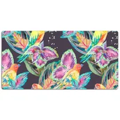 Podkładki na biurko - Duża mata na biurko Wzór w papugami 120x60 cm - miniaturka - grafika 1