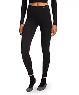 Legginsy - Falke legginsy damskie, ciepłe długie włókna funkcyjne, 1 opakowanie, czarne (Black 3000), rozmiar: L 39116 - grafika 1