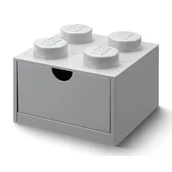 Pojemniki na zabawki - Lego Desk Drawer 4 Grey - miniaturka - grafika 1