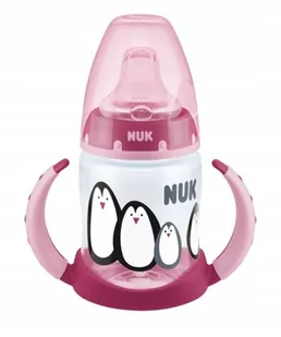 Nuk 215325 BUTELKA 150 MONOCHROMATYCZNA Z UCHWYTEM USTNIK SILKONOWY NIEKAPEK - Butelki dla niemowląt - miniaturka - grafika 1