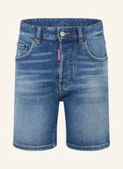 Spodenki damskie - dsquared2 Szorty Jeansowe blau - miniaturka - grafika 1
