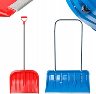 Odśnieżarki - Kadax KADAX Łopata Pług Do Śniegu Na Kółkach + Łopata Aluminiowy Trzonek Zestaw - miniaturka - grafika 1