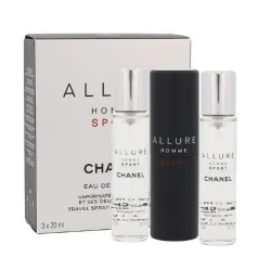 Chanel Allure Homme Sport, woda toaletowa, 3x20ml (M) - Zestawy perfum damskich - miniaturka - grafika 1