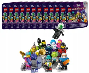 Lego Minifigures KOSMOS - Seria 26 - 1 Komplet 12 sztuk - 71046 - Klocki - miniaturka - grafika 1