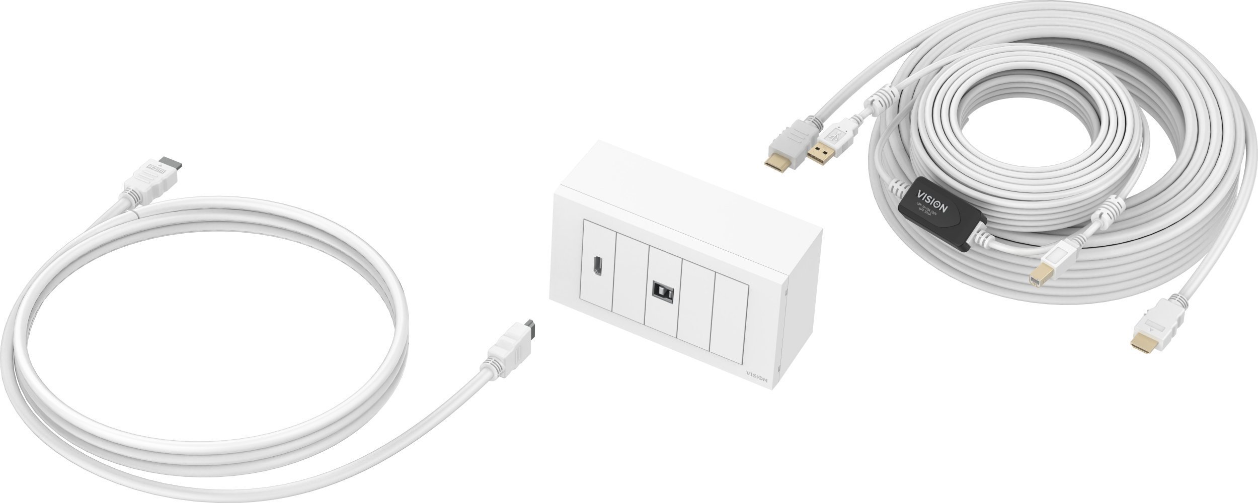 Vision Techconnect Modulares AV-Panel mit Kabeln - LEBENSLANGE GARANTIE