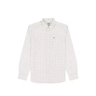 Wrangler Męska koszula z 1 kieszenią, biała (Worn White), rozmiar 3XL, Worn White, 3XL - Koszule męskie - miniaturka - grafika 1