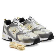 Sneakersy męskie - Sneakersy New Balance U530ADG Srebrny - miniaturka - grafika 1