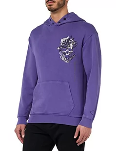 Replay Męska bluza z kapturem, M6530, fioletowa, rozmiar L, 074 Fioletowy, L - Bluzy męskie - miniaturka - grafika 1