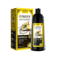 Szampony do włosów - Glovis Dye Shampoo Ginger 500ml - Imbirowy Szampon Koloryzujący Farba bez Amoniaku Odsiwiacz Czarne Włosy - miniaturka - grafika 1