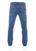 Spodnie męskie - WRANGLER TEXAS SLIM BASEMENT BLUE W12SHN32C 38/30 - miniaturka - grafika 1