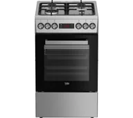 Kuchenki gazowo-elektryczne - Beko FSM51338DXDT Termoobieg - miniaturka - grafika 1
