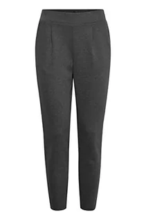 Spodnie damskie - ICHI Damskie spodnie Ihkate Pique Pa Business Casual, 194008/czarny, L - grafika 1