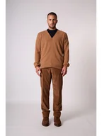 Swetry męskie - Perfect Cashmere Kaszmirowy kardigan "Errol" w kolorze karmelowym - miniaturka - grafika 1