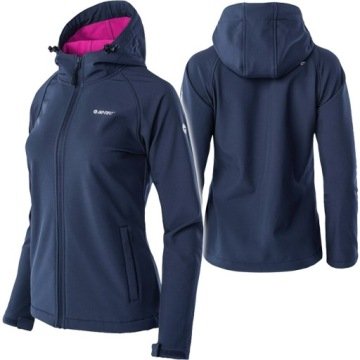 Kurtka Przejściowa Damska Przeciwdeszczowa Softshell Hi-tec Neti Kaptur M
