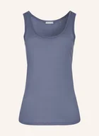 Koszulki i topy damskie - Hanro Top Ultralight blau - miniaturka - grafika 1