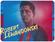 Podkładki pod mysz - PODKŁADKA POD MYSZKĘ ROBERT LEWANDOWSKI 23x19CM DO LAPTOPA - miniaturka - grafika 1
