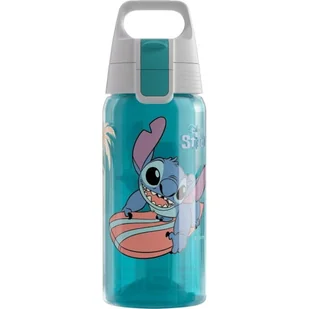 STITCH SURFING bidon niekapek, butelka 500ml BPA free SZWAJCARSKA JAKOŚĆ - Bidony dla dzieci - miniaturka - grafika 1