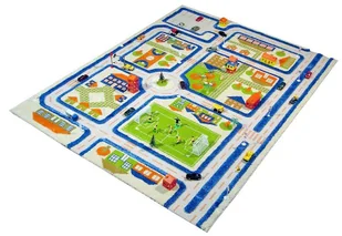 IVI Carpets Carpets, Dywan dziecięcy, 3D, Miasto Zabaw, Niebieski, 134x180 cm - Dywany dla dzieci - miniaturka - grafika 1