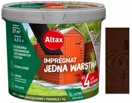 Farby i impregnaty do drewna - Impregnat do drewna ogrodowego JEDNA WARSTWA 4,5 l Brąz Altax - miniaturka - grafika 1