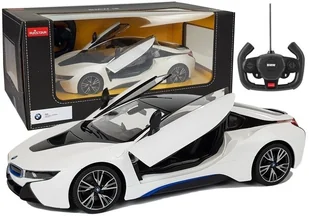 Auto R/C Bmw I8 Rastar 1:14 Biały Drzwi Automatyczne - Zabawki zdalnie sterowane - miniaturka - grafika 1