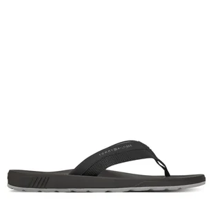 Japonki Tommy Hilfiger Molded Hilfiger Beach Sandal FM0FM05361 Czarny - Klapki i japonki męskie - miniaturka - grafika 1